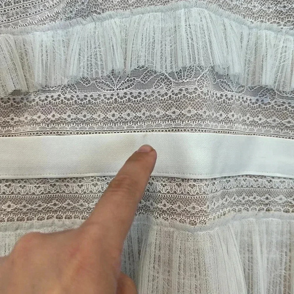 NWT $338 BCBGMAXAZRIA Darin Floral Lace Cocktail Dress Sz 10 - Picture 11 of 11